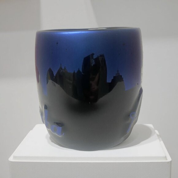 Atlanta Skyline Mug – Nighttime Cityscape Design Coffee Blue Black - Picture 3 of 5